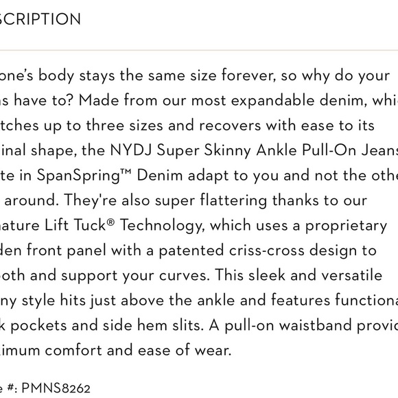 NWT NYDJ pull-on super skinny ankle jeans size PS (0P-2P-4P) - Picture 13 of 15